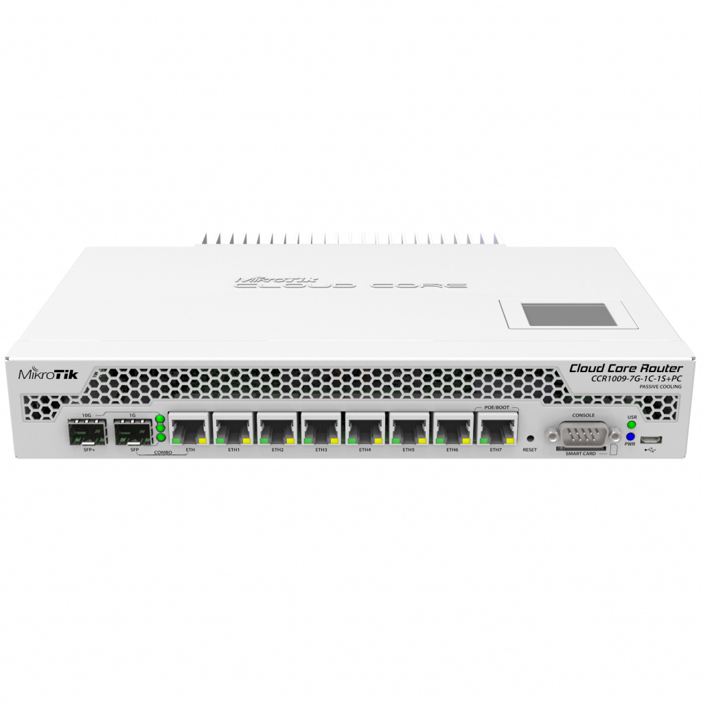 Маршрутизатор Mikrotik CCR1009-7G-1C-1S+PC