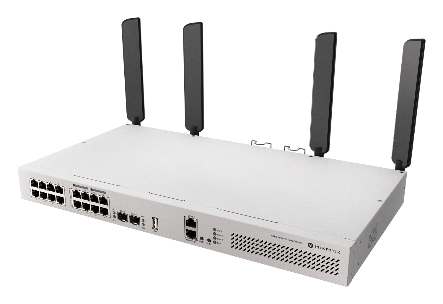 Новинка MikroTik CRS418-8P-8G-2S+5axQ2axQ-RM — универсальный коммутатор с Wi-Fi 6 и поддержкой PoE